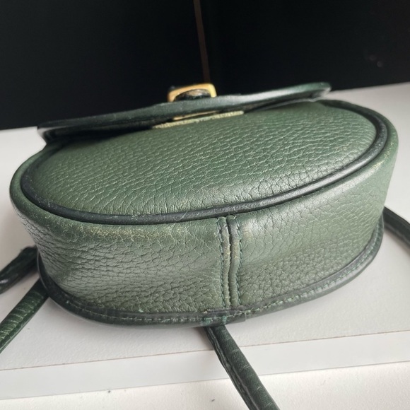 Dooney and Bourke awl leather IVY green  Mini crossbody belt bag wallet - Picture 10 of 15